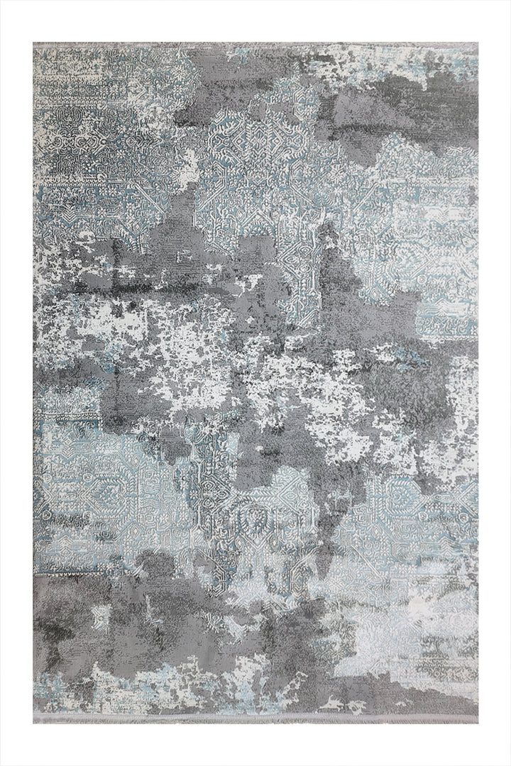 Turkish Modern Festival-1 Rug - 5.2 x 7.5  FT - Gray Superior Comfort, Modern Style Accent Rugs