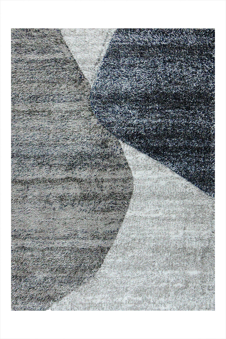 Turkish Shaggy Carlifornia Rug - 3.9 x 5.5 FT - Gray -Fluffy and Durable Floor Rug