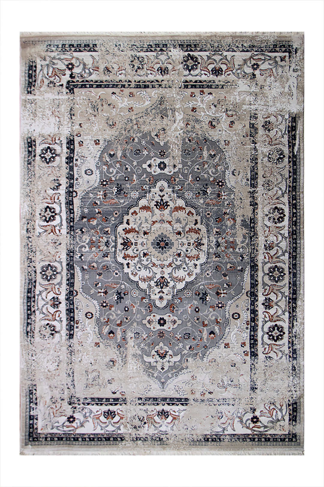 Turkish Allure Rug - 4.9 x 7.8 FT -  Beige - Elegant Woven Design with Premium Quality