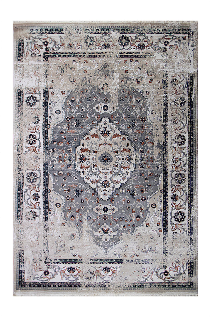 Turkish Allure Rug - 4.9 x 7.8 FT -  Beige - Elegant Woven Design with Premium Quality