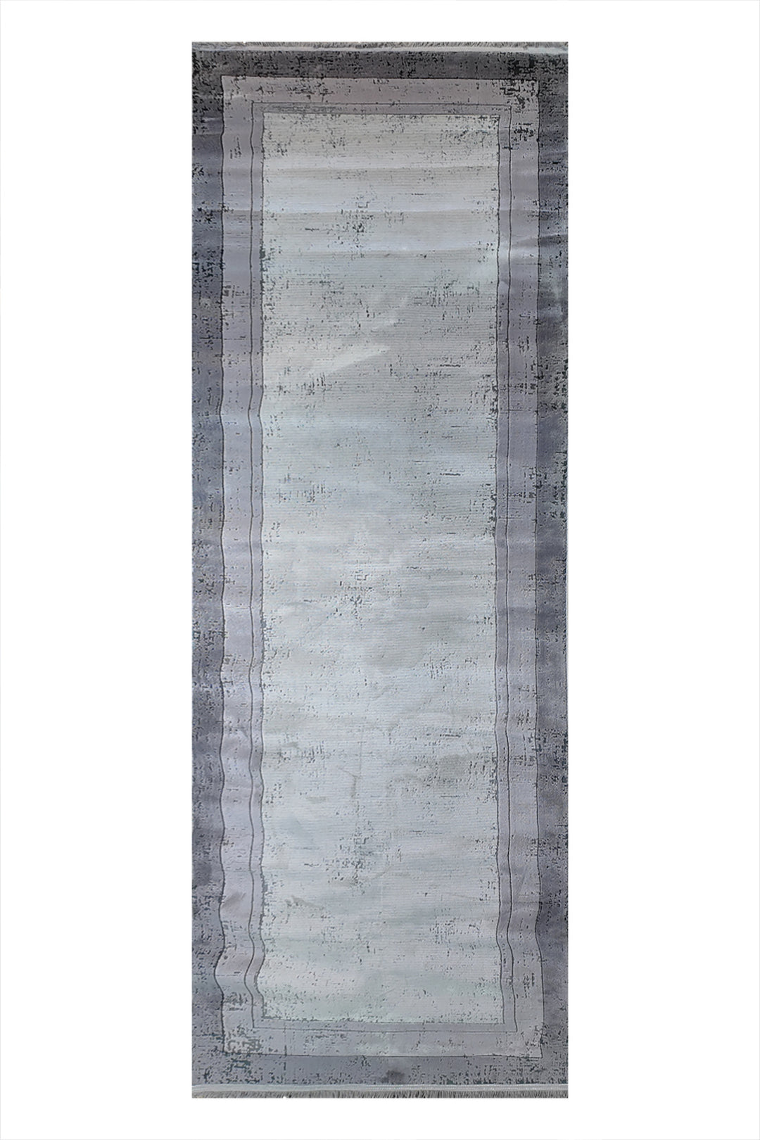 Premium Quality Turkish-Bamboo Rug - 3.2 x 9.8 FT - Gray  Superior Comfort, Modern Style Accent Rugs