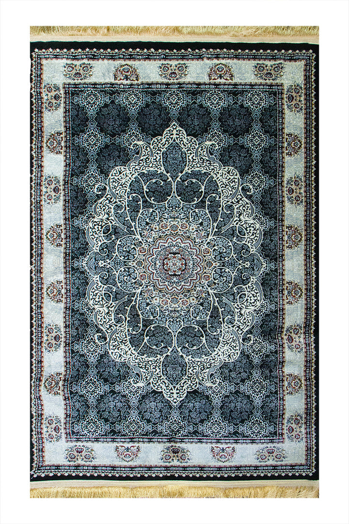 Classical Turkish Topaz Rug - 3.9 x 5.5 FT - Resilient Construction for Long-Lasting Use