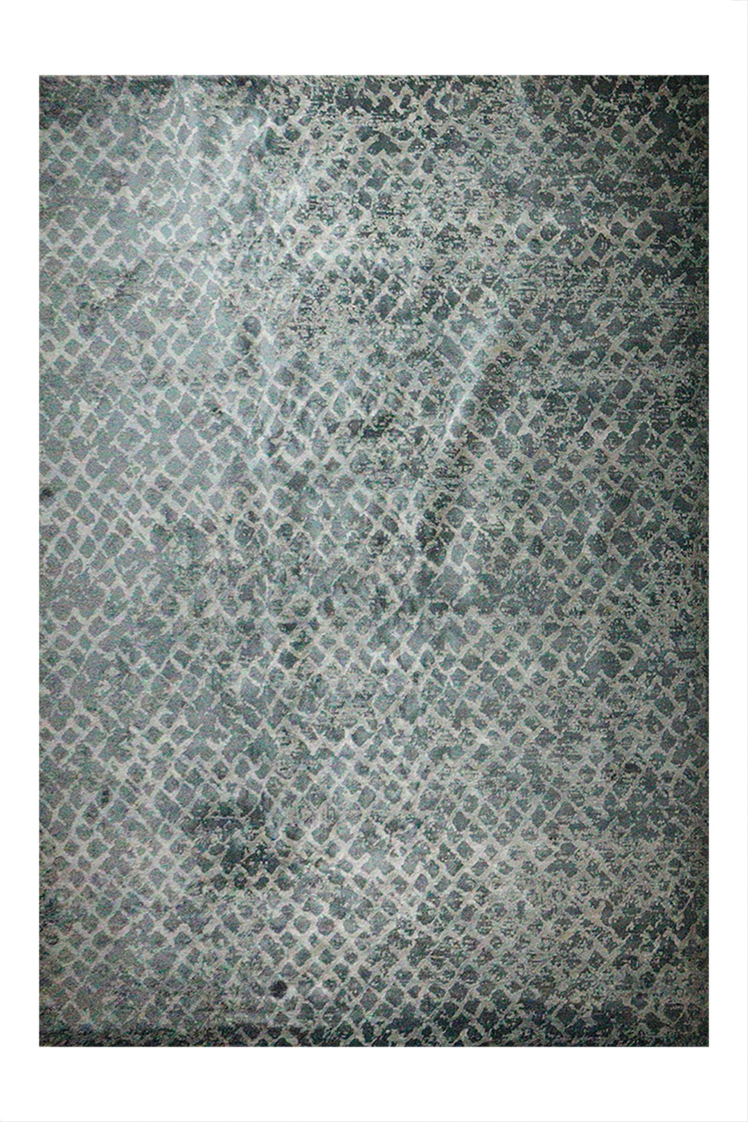 Turkish Modern Festival Plus Rug - 8.8 x 11.9 FT - Blue - Sleek and Minimalist for Chic Interiors