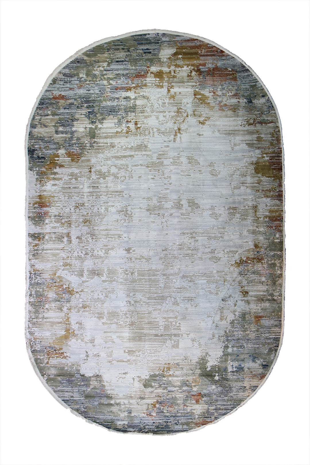 Turkish Modern Festival WD Oval Rug  - 9.1 x 15.7 FT - Beige -  Luxurious Woven Masterpiece 50% Off!