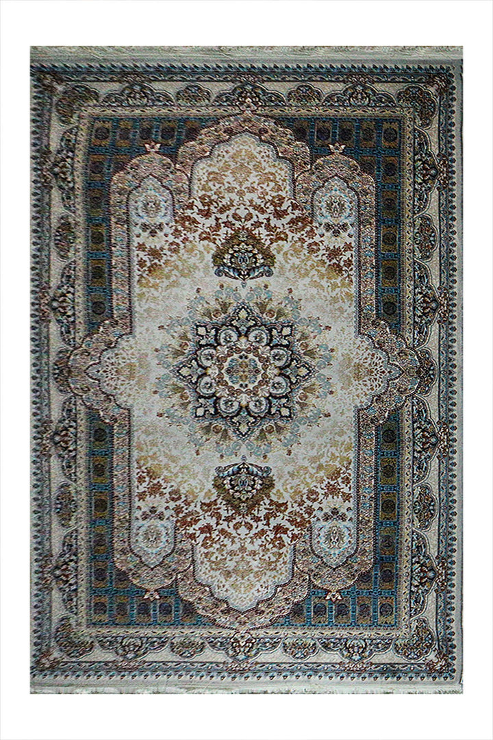 Iranian Premium Quality Al Borz Rug - 6.5 x 9.8 FT - Gray - Resilient Construction for Long-Lasting Use