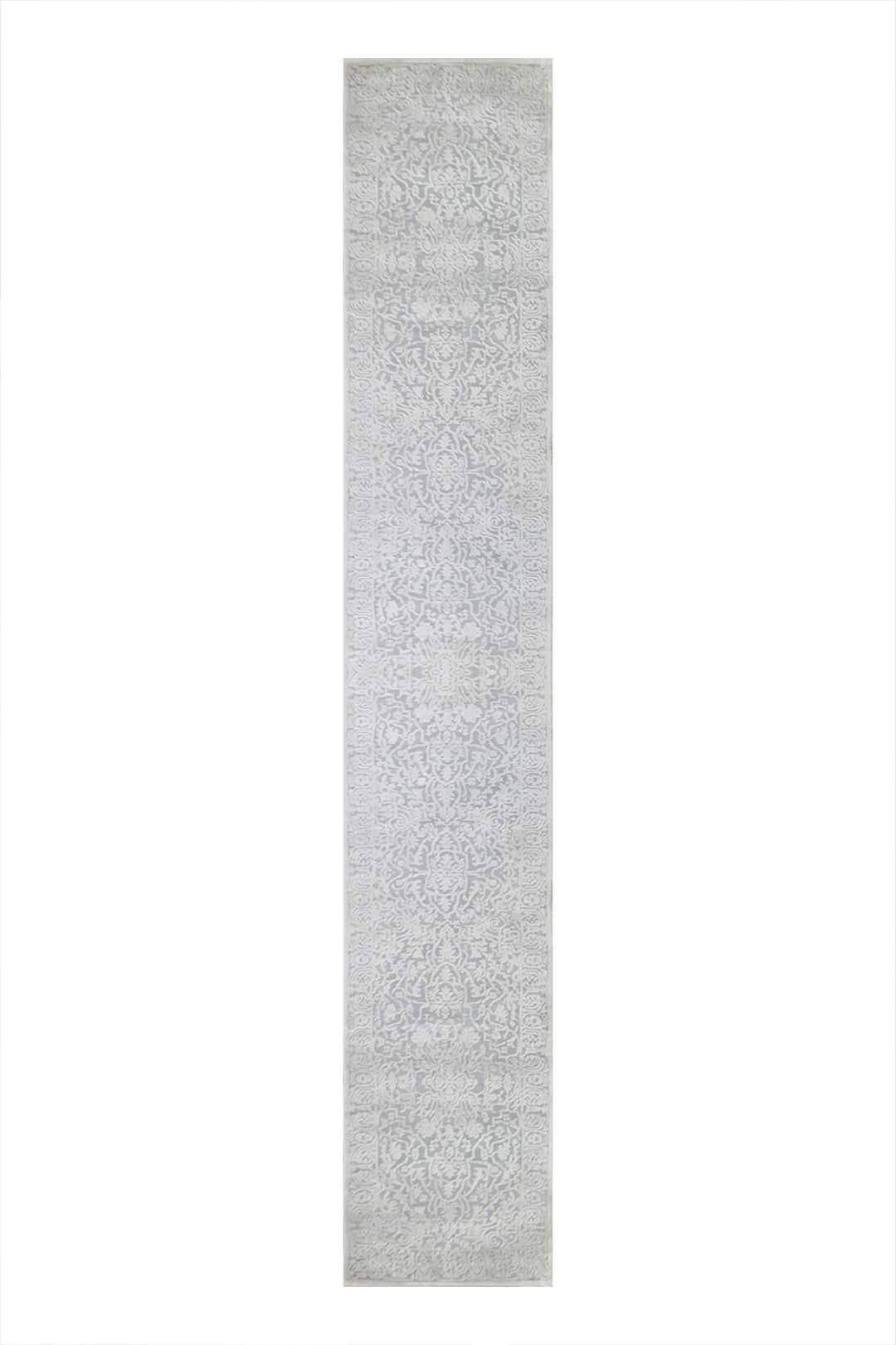 Turkish Modern  Festival Wd Rug  - 2.2 x 18 FT - Gray -  Luxurious Woven Masterpiece 50% Off!