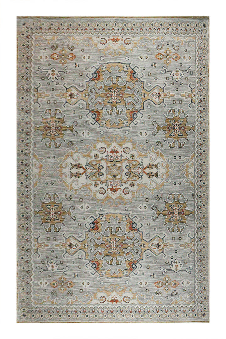 Turkish Modern Festival 1 Rug - 7.5 x 9.5 FT - Gray - Sleek and Minimalist for Chic Interiors