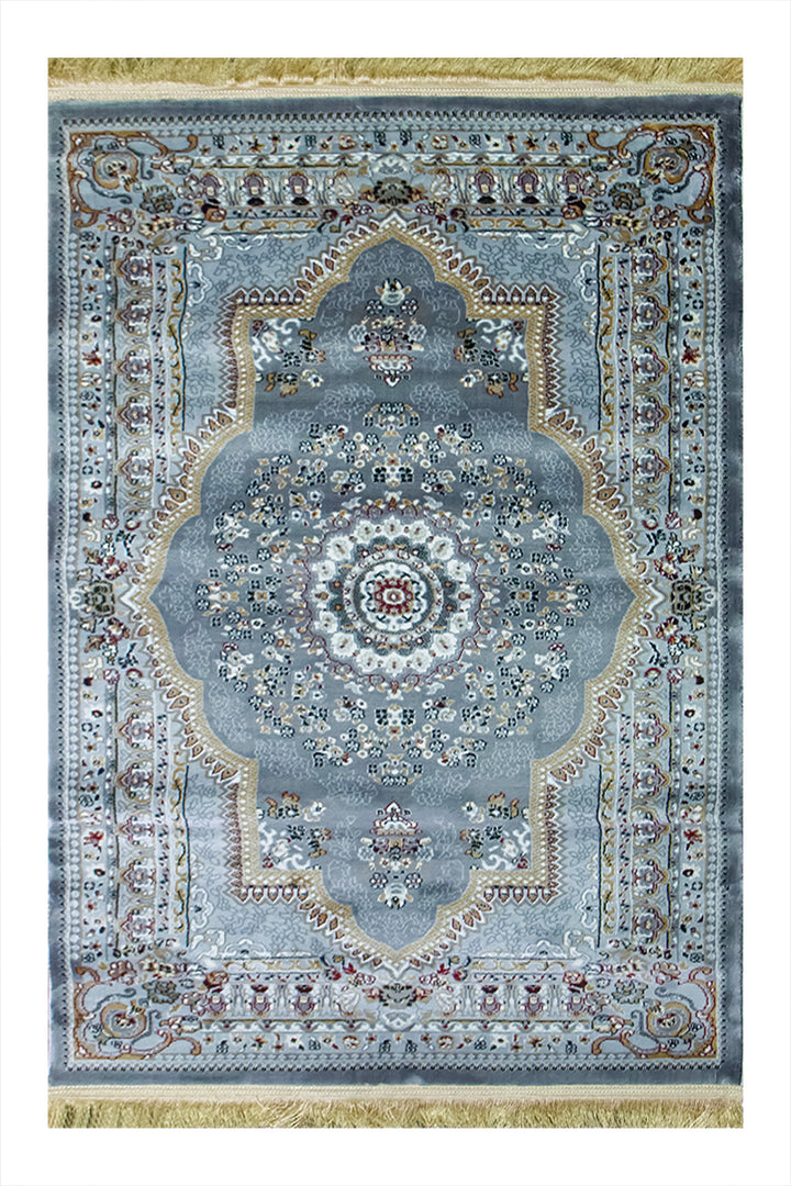 Classical Turkish Topaz Rug - 3.2 x 4.9 FT - Resilient Construction for Long-Lasting Use