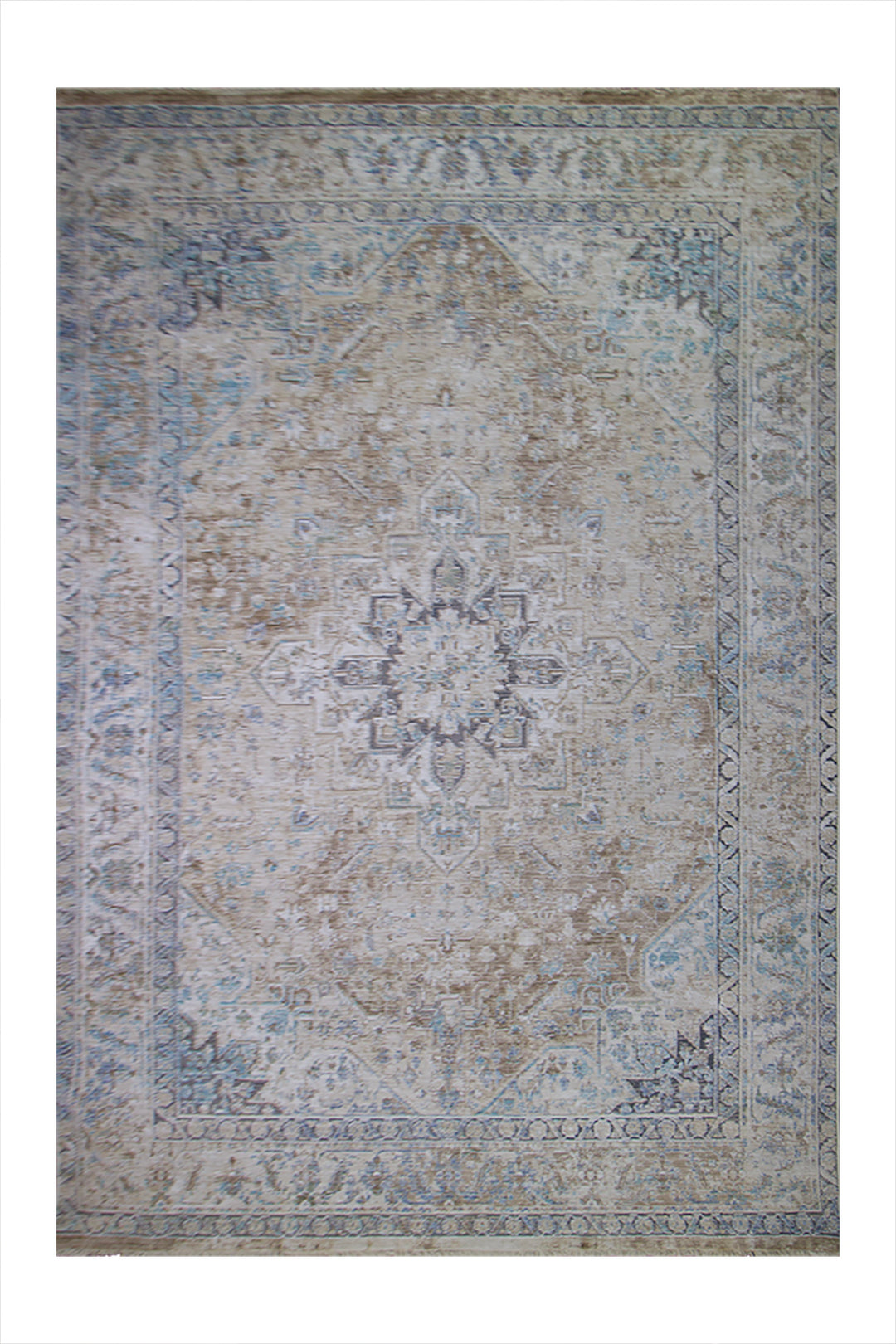 Turkish Modern  Festival Plus Rug - 6.5 x 9.8 FT - Beige - Superior Comfort, Modern Style Accent Rugs