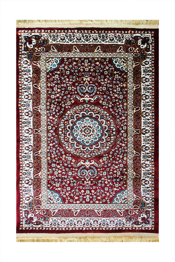 Classical Turkish Topaz Rug - 3.2 x 4.9 FT - Resilient Construction for Long-Lasting Use