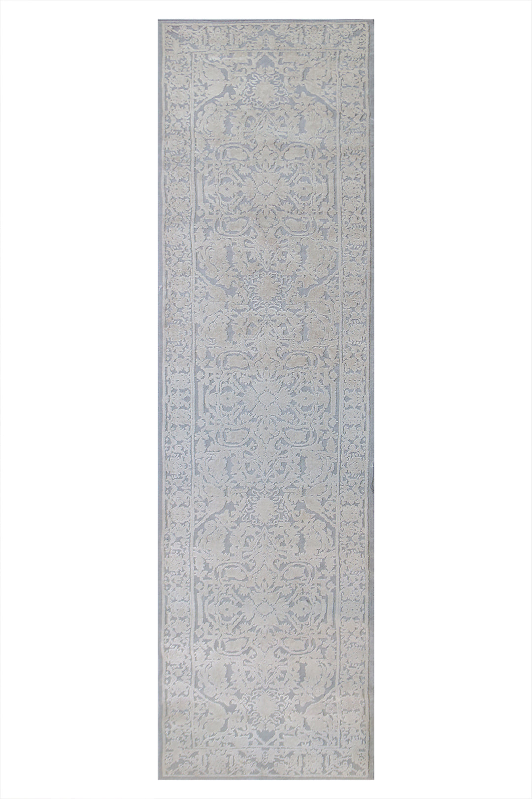 Turkish Modern  Festival Wd Rug  - 2.2 x 8 FT - Gray -  Luxurious Woven Masterpiece 50% Off!