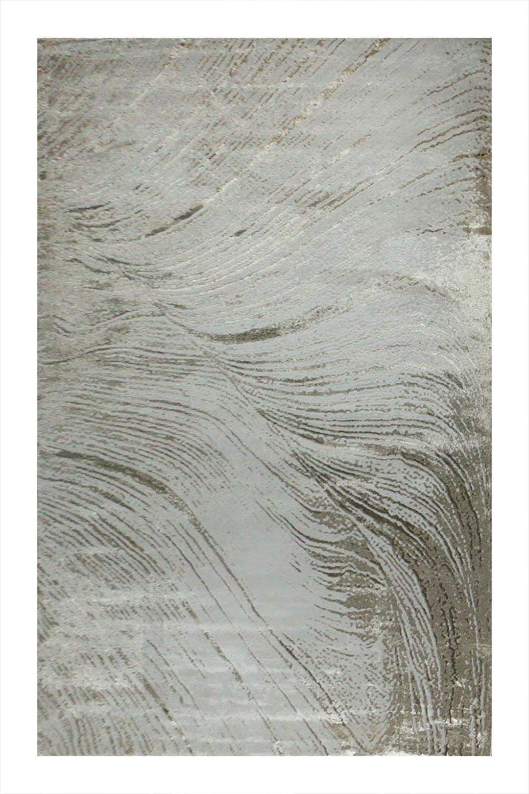 Turkish Modern Festival 1 Rug - 6.5 x 9.5 FT - White - Sleek and Minimalist for Chic Interiors