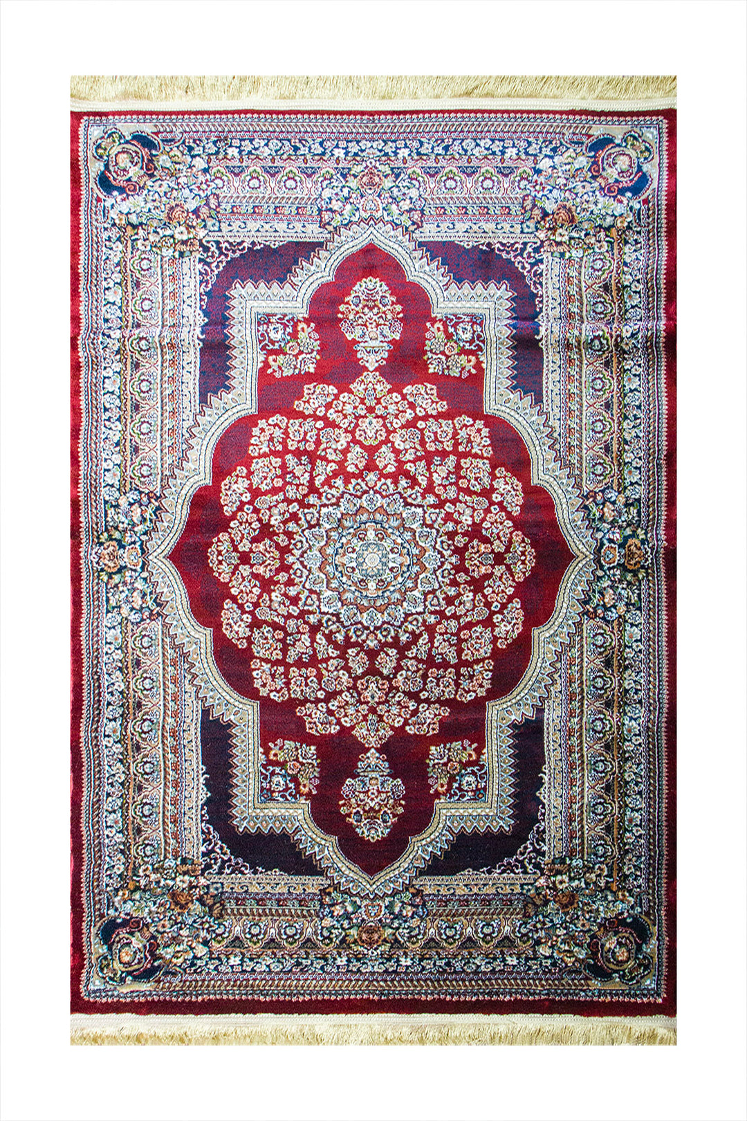 Classical Turkish Topaz Rug - 3.9 x 5.5 FT - Resilient Construction for Long-Lasting Use