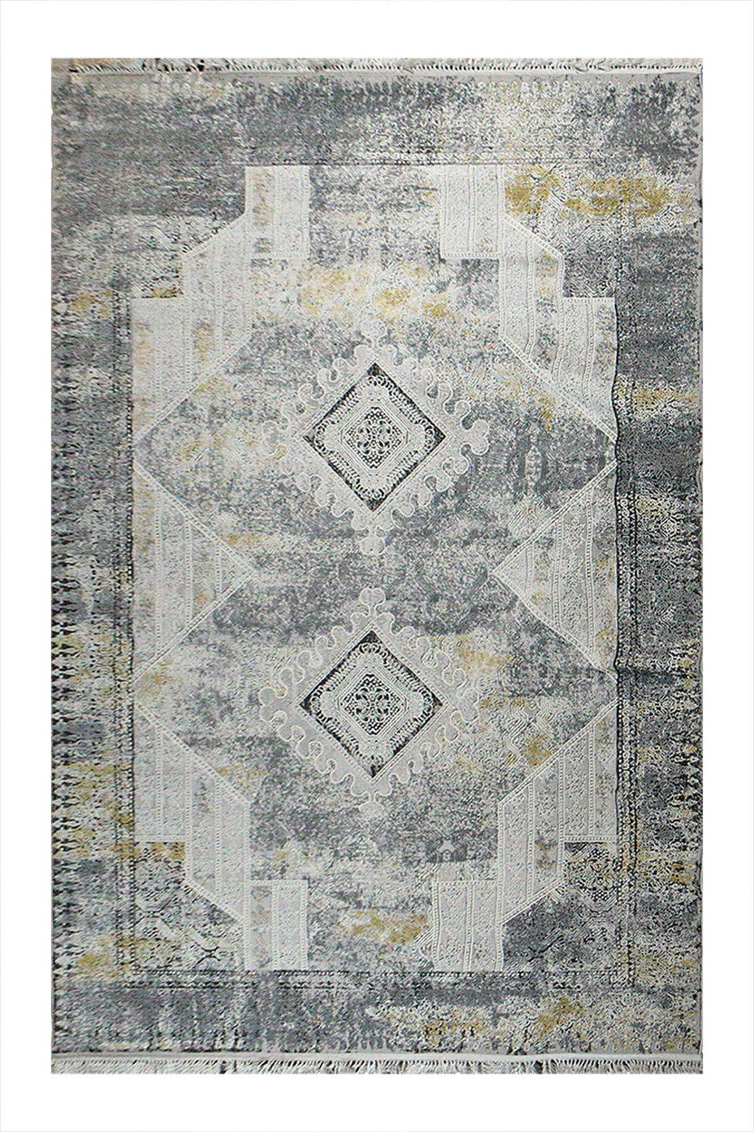 Turkish Modern Festival 1 - 6.5 x 9.8 FT - Gray - Sleek and Minimalist for Chic Interiors