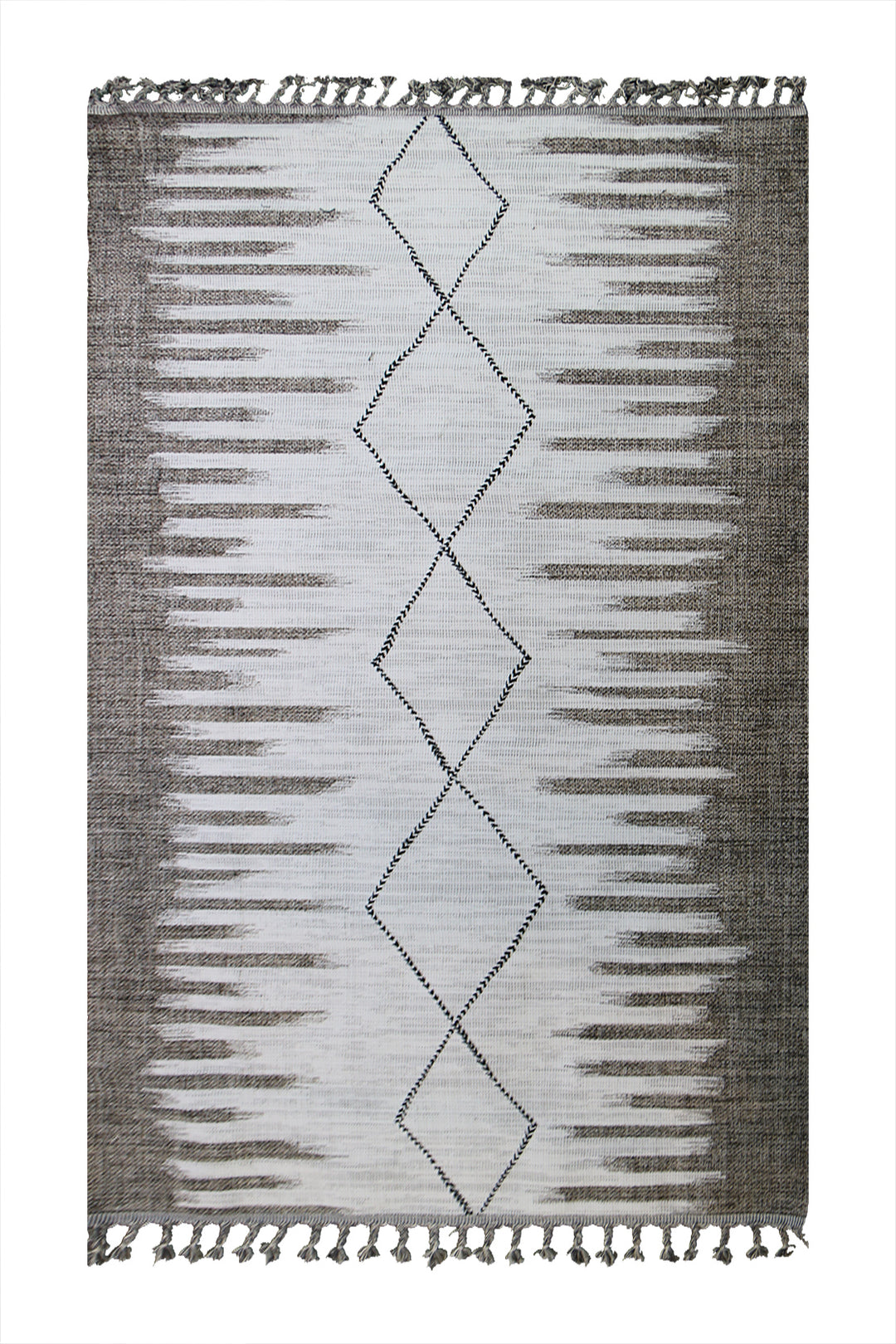 Turkish Modern  Festival Wd Rug  - 5.2 x 7.5 FT - Beige -  Luxurious Woven Masterpiece 50% Off!