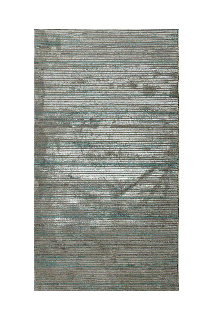 Turkish Modern Festival 1 - 3.2 x 6.5 FT - Blue - Sleek and Minimalist for Chic Interiors