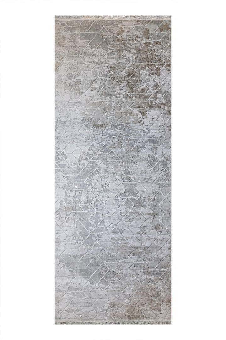 Premium Quality Turkish-Acrylic Rug - 3.2 x 9.8 FT - Beige  Superior Comfort, Modern Style Accent Rugs