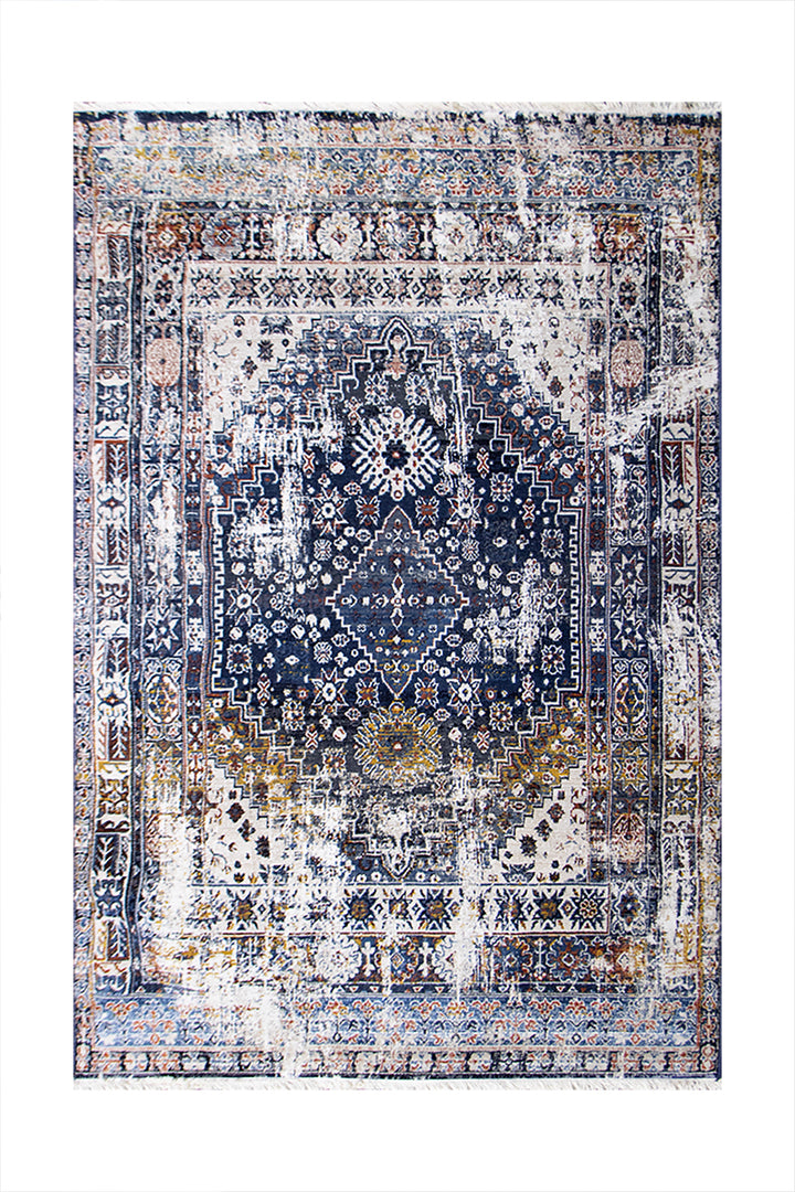 Turkish Allure Rug - 3.9 x 5.9 FT -  Blue - Elegant Woven Design with Premium Quality