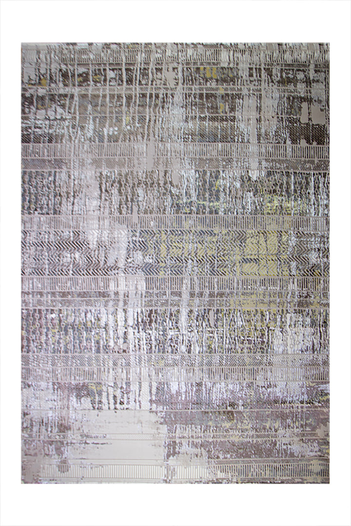 Turkish Matrix Rug - 8.2 x 11.4 FT - Beige - Contemporary Abstract Elegance with Premium Quality