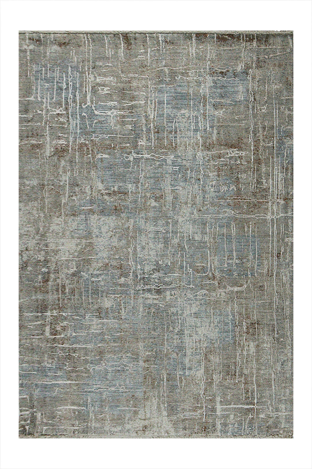 Turkish Modern Festival Viscose Rug - 3.9 x 5.9 FT - Beige - Sleek and Minimalist for Chic Interiors