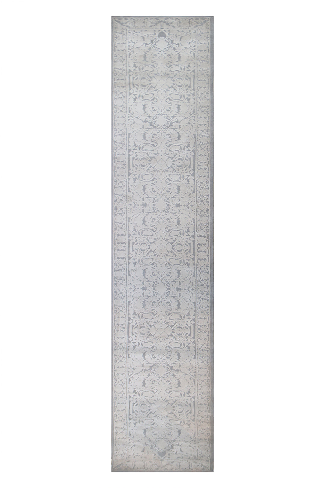 Turkish Modern  Festival Wd Rug  - 2.2 x 11.9 FT - Gray -  Luxurious Woven Masterpiece 50% Off!