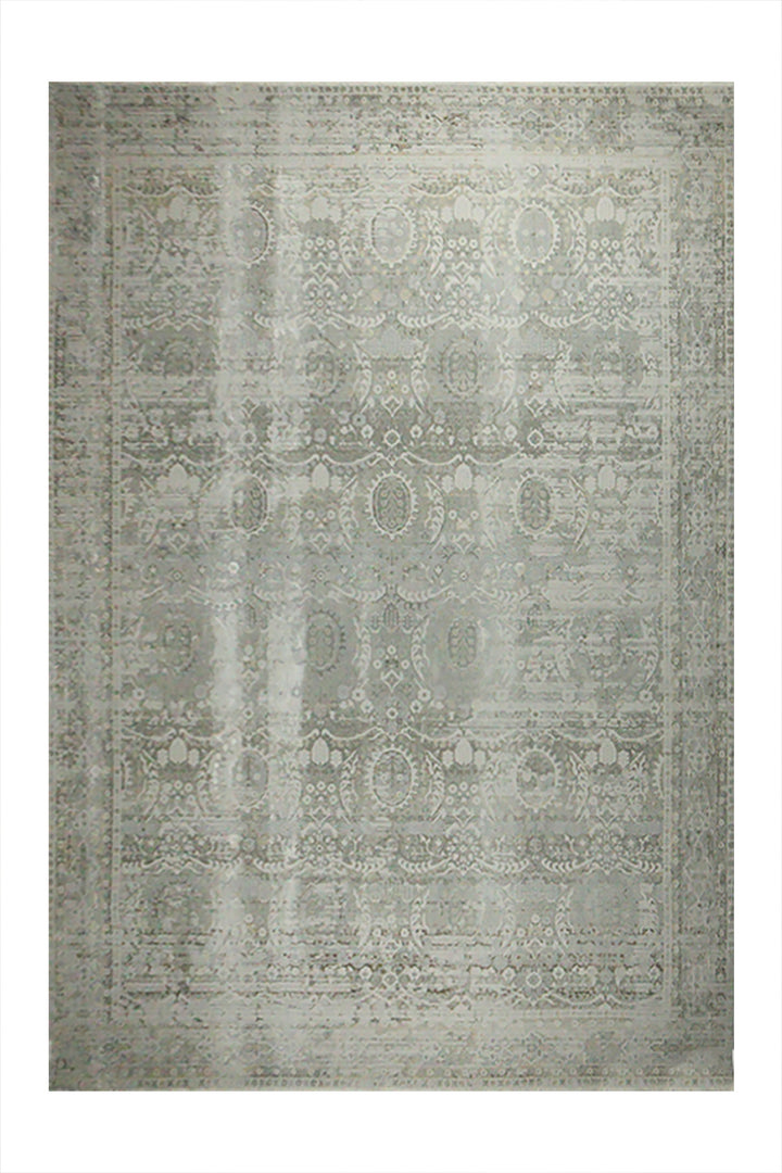 Turkish Modern Festival Plus Rug - 9.1 x 12.7 FT - Gray - Sleek and Minimalist for Chic Interiors