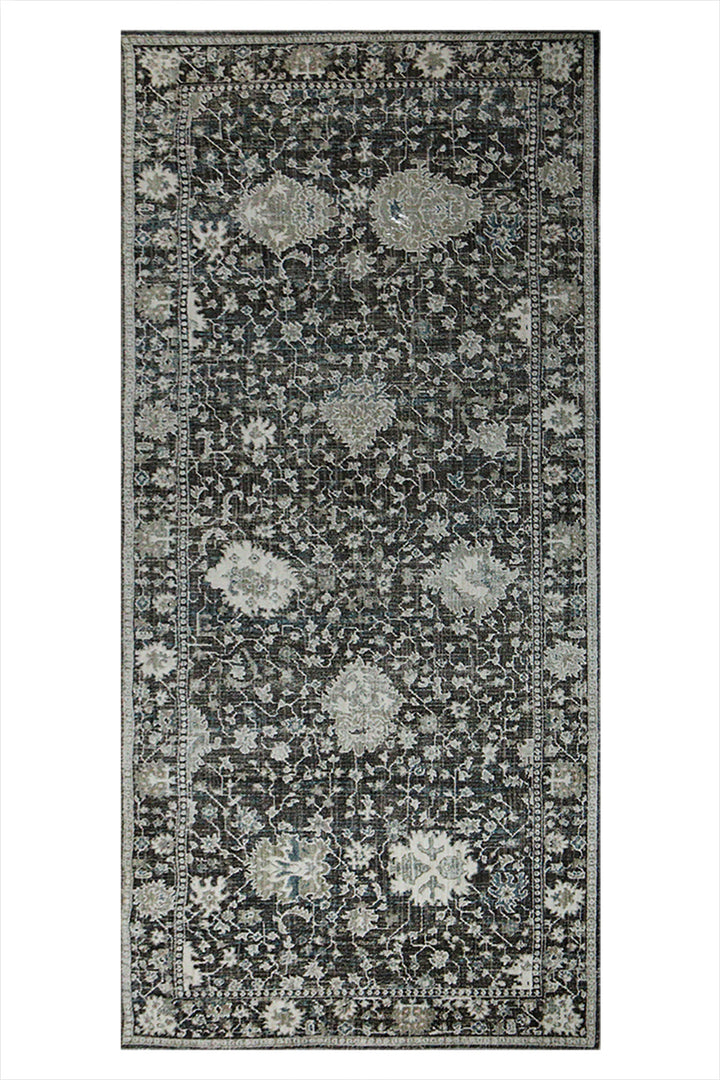 Turkish Modern Festival 1 - 3.0 x 7.2 FT - Gray - Sleek and Minimalist for Chic Interiors