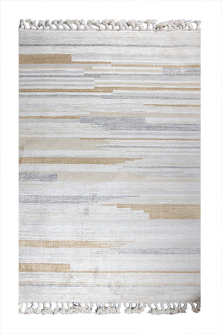 Turkish Modern  Festival WD Rug - Beige - 5.2 x 7.2 FT - Superior Comfort, Modern Style Accent Rug