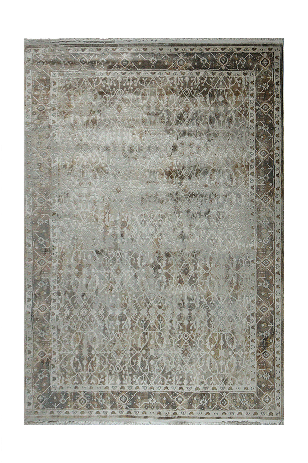 Turkish Modern Festival 1 - 5.2 x 7.5 FT - Cream - Sleek and Minimalist for Chic Interiors