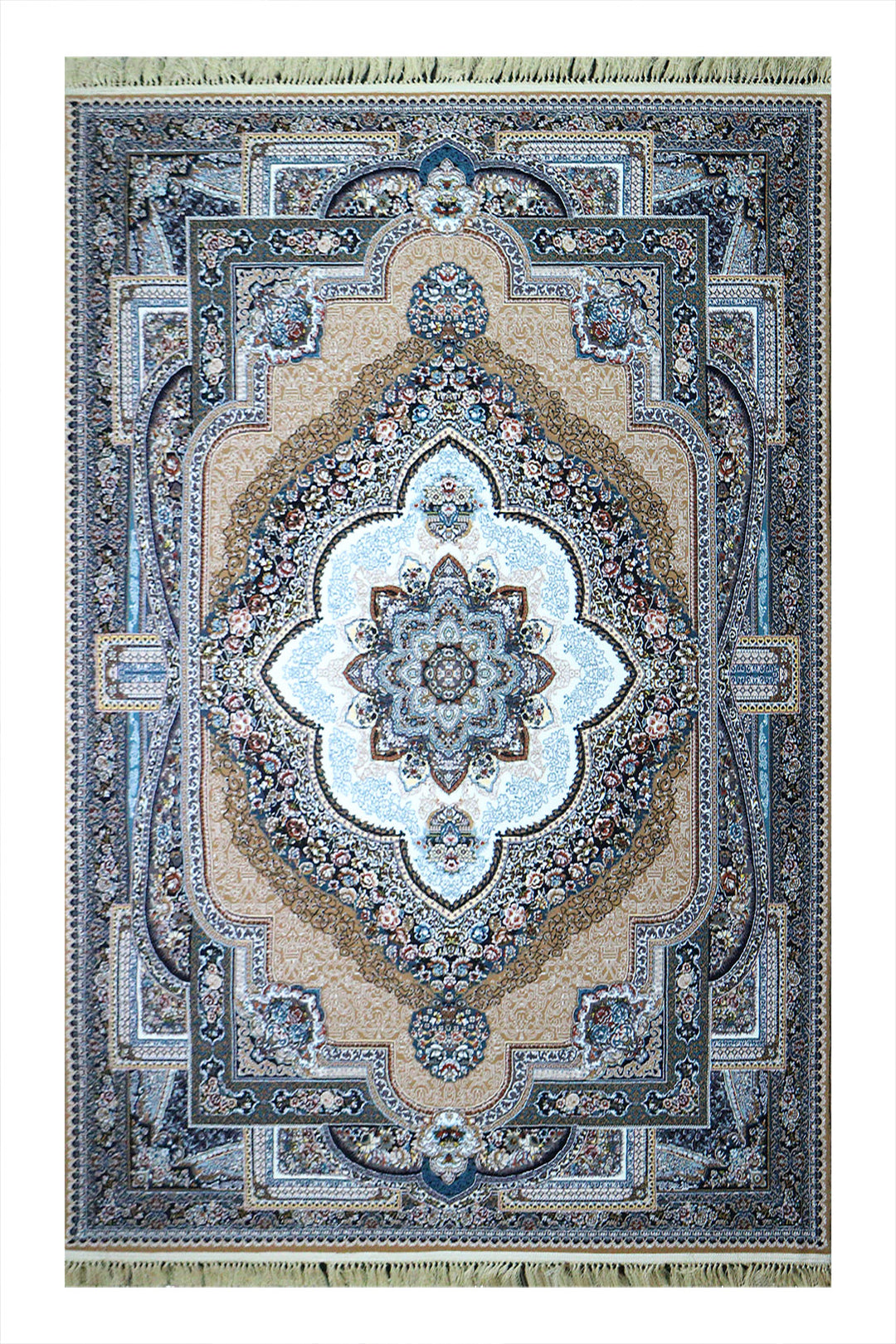 Irani Farsh E Firozeh-P Rug - 5.9 x 8.8 FT - Premium and Classical Design | 50% OFF Sale!