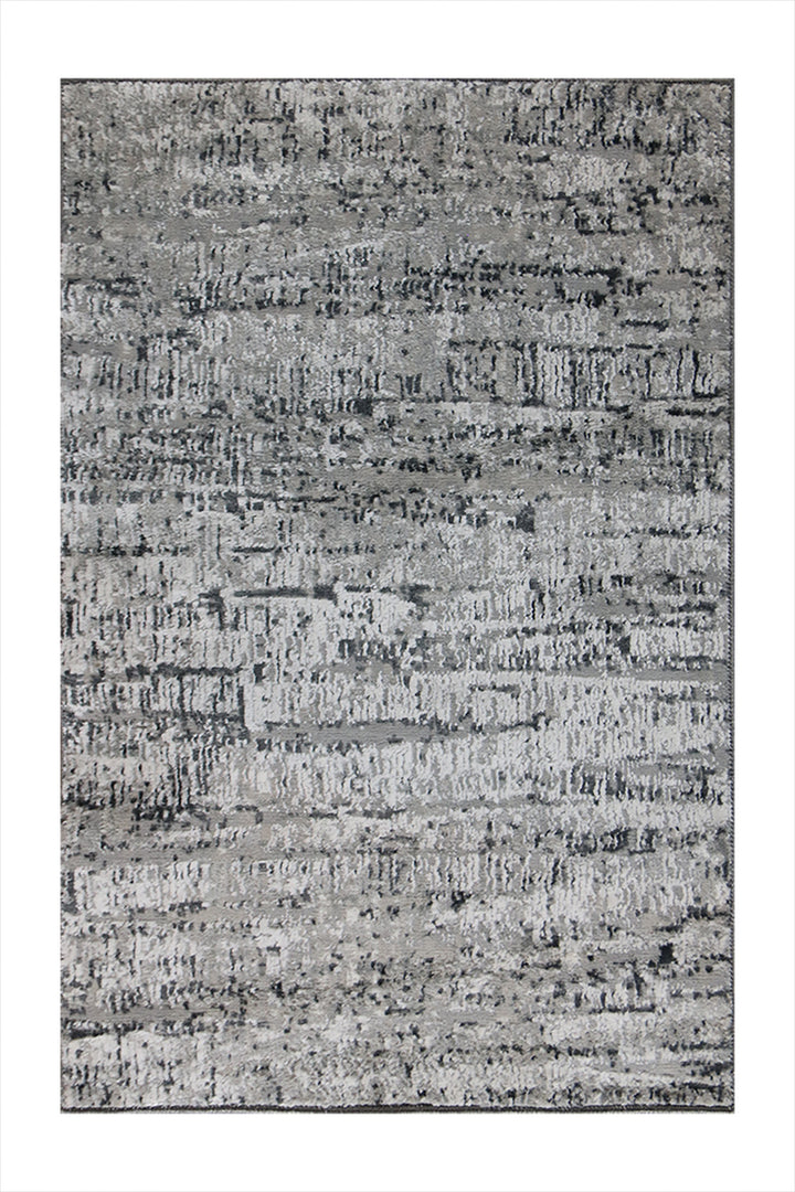 Turkish Modern Festival WD Rug - 2.6 x 3.8 FT - Gray - Sleek and Minimalist for Chic Interiors