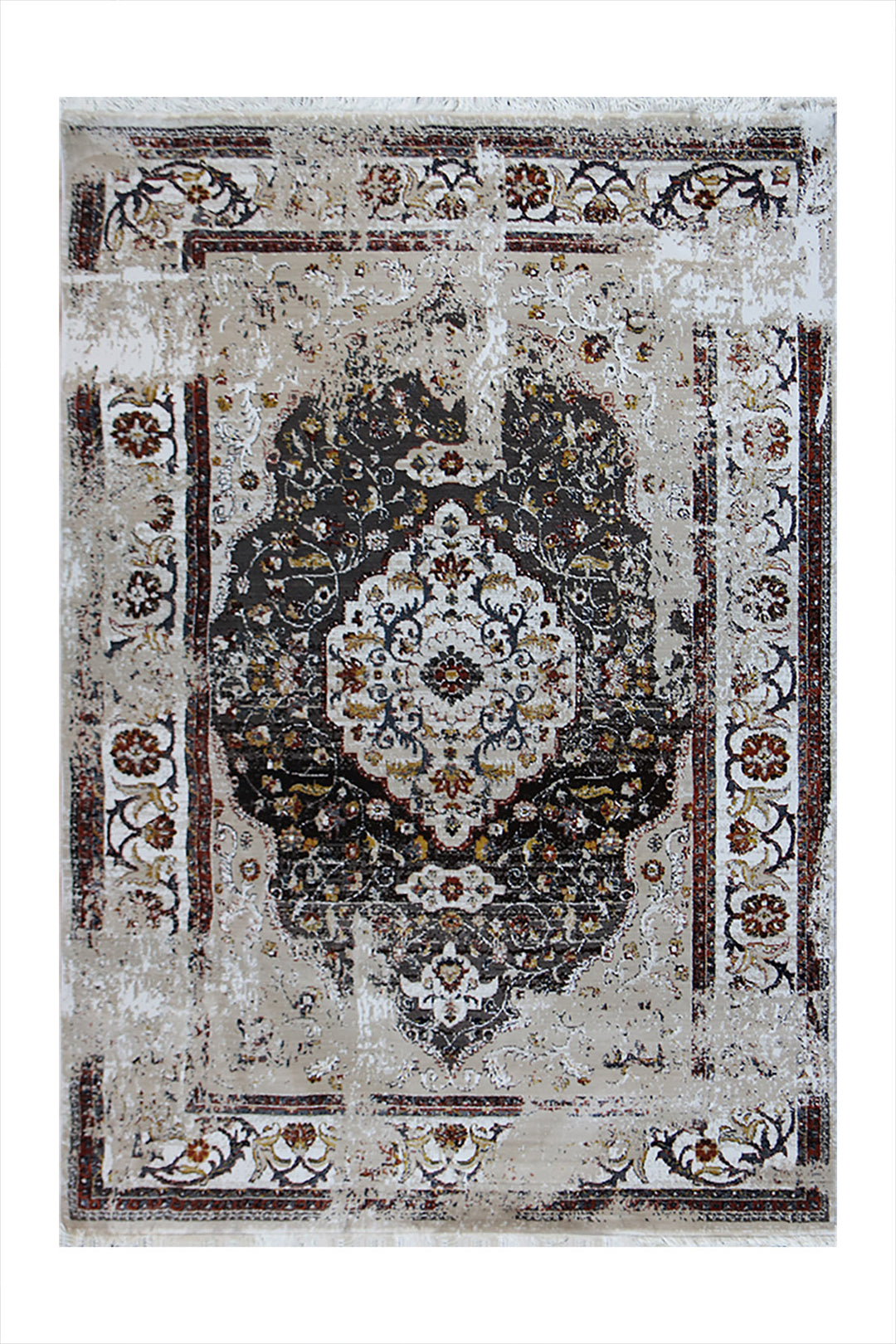 Turkish Allure Rug - 3.9 x 5.9  FT - Beige  Superior Comfort, Modern Style Accent Rugs