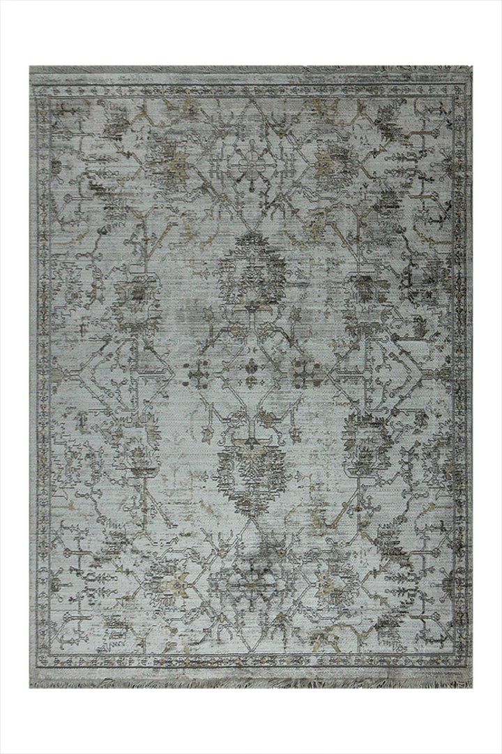 Turkish Modern Festival Plus - 3.9 x 5.4 FT - Gray - Sleek and Minimalist for Chic Interiors