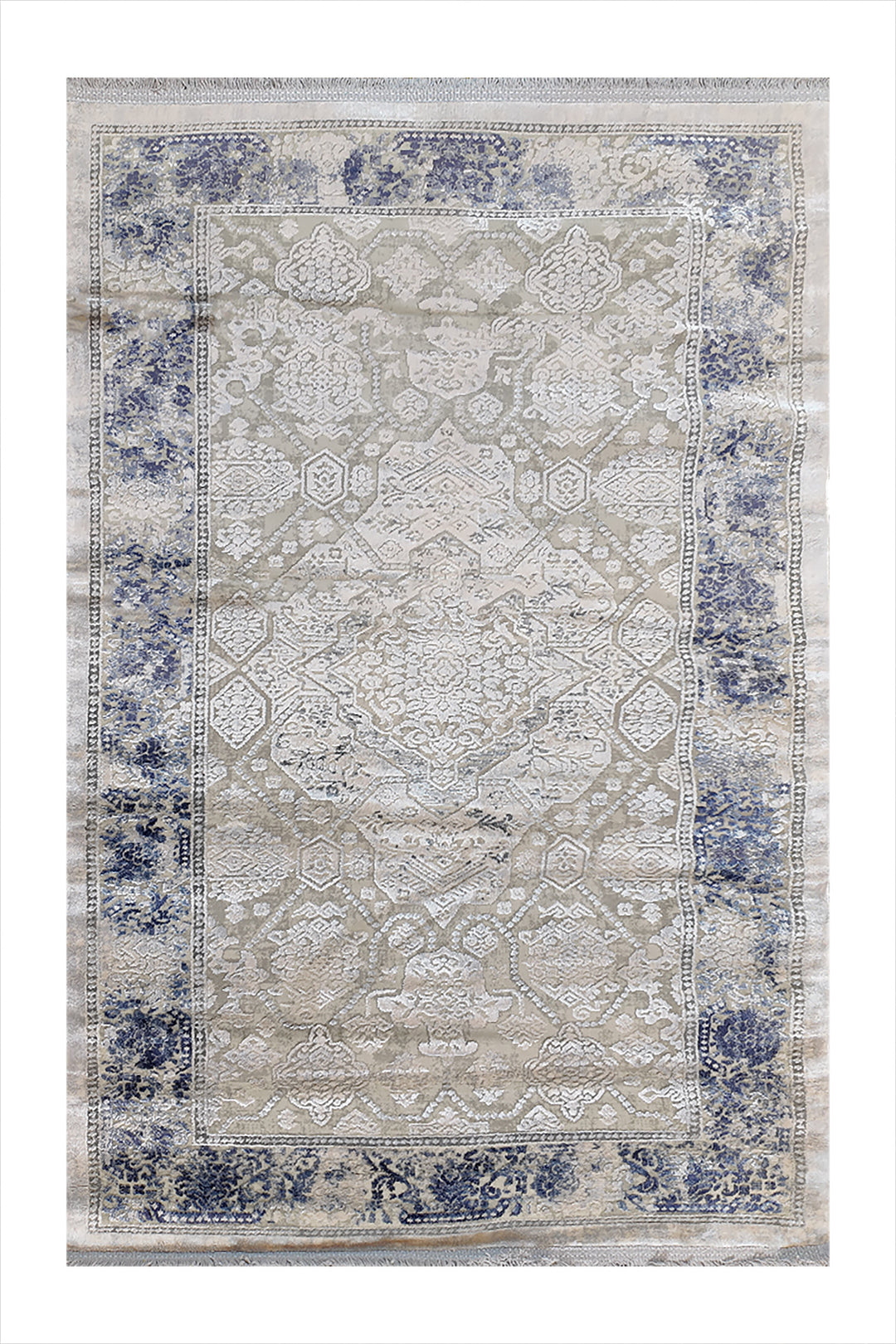 Irani Farsh E Firozeh-P Rug - 2.6 x 4.9  FT - Gray  Superior Comfort, Modern Style Accent Rugs