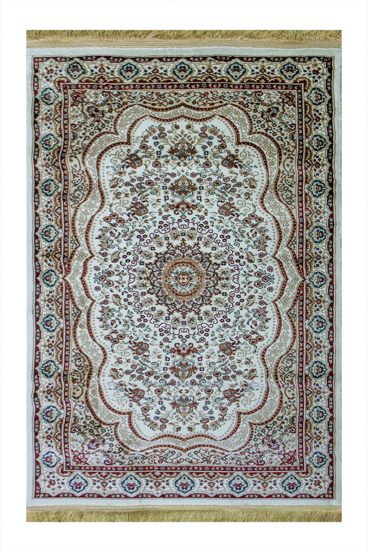 Classical Turkish Topaz Rug - 3.2 x 4.9 FT - Resilient Construction for Long-Lasting Use