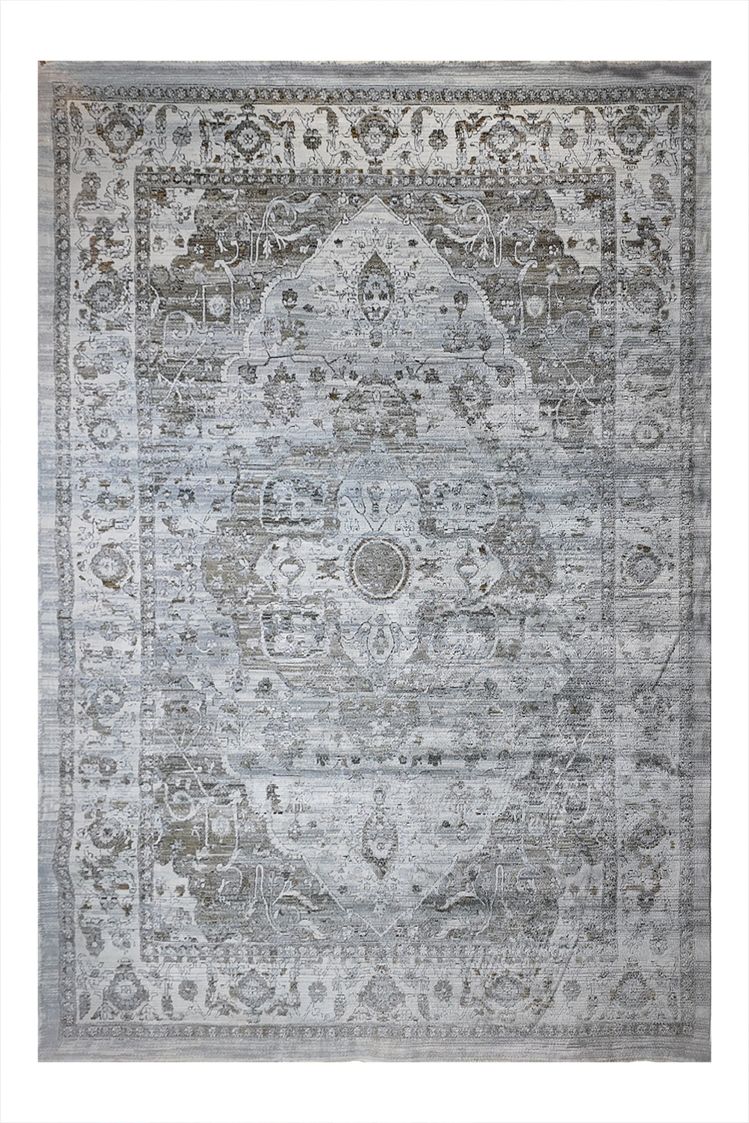 Turkish Modern Festival-Plus Rug - 7.8 x 10.4  FT - Gray  Superior Comfort, Modern Style Accent Rugs