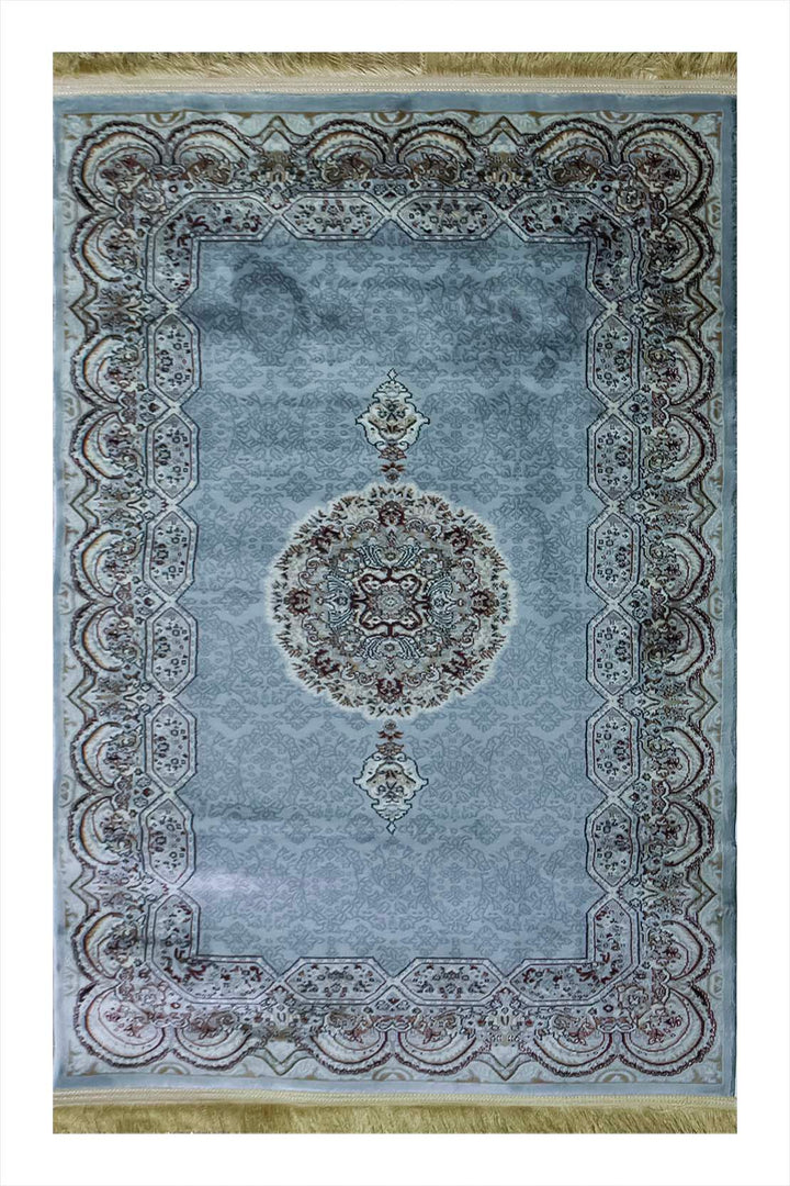 Classical Turkish Topaz Rug - 3.2 x 4.9 FT - Resilient Construction for Long-Lasting Use