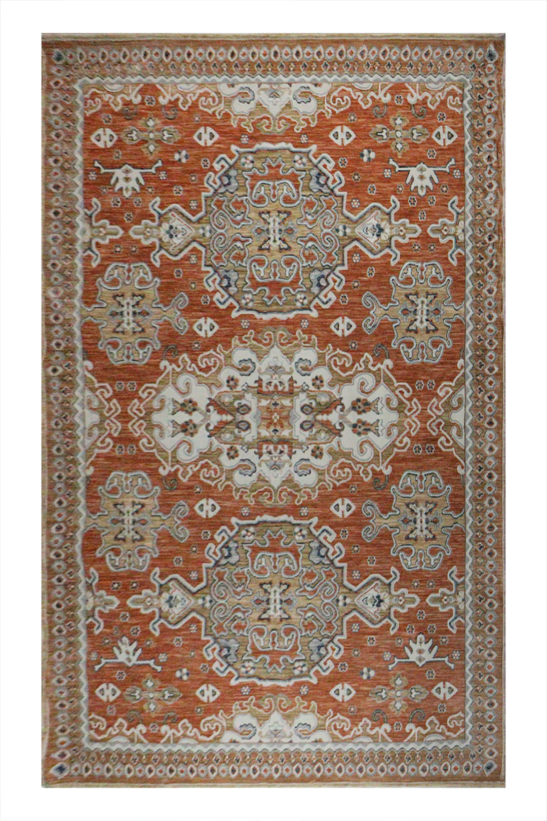 Turkish Modern Festival 1 Rug - 7.5 x 9.5 FT - Off white - Sleek and Minimalist for Chic Interiors