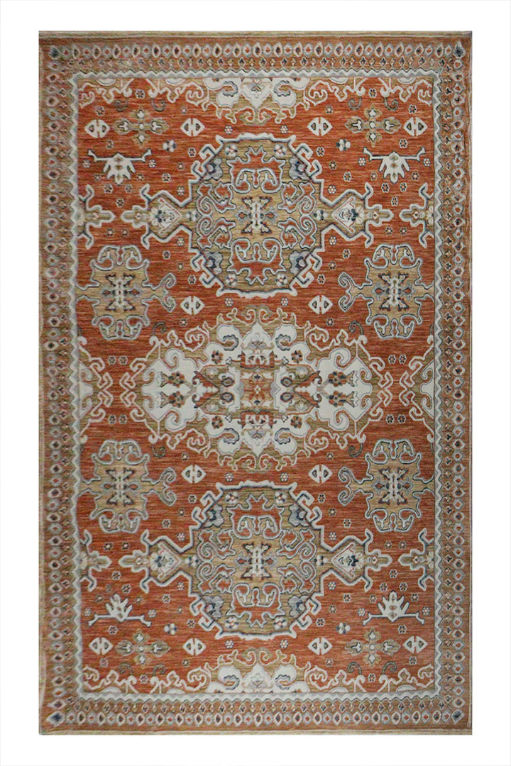 Turkish Modern Festival 1 Rug - 7.5 x 9.5 FT - Off white - Sleek and Minimalist for Chic Interiors