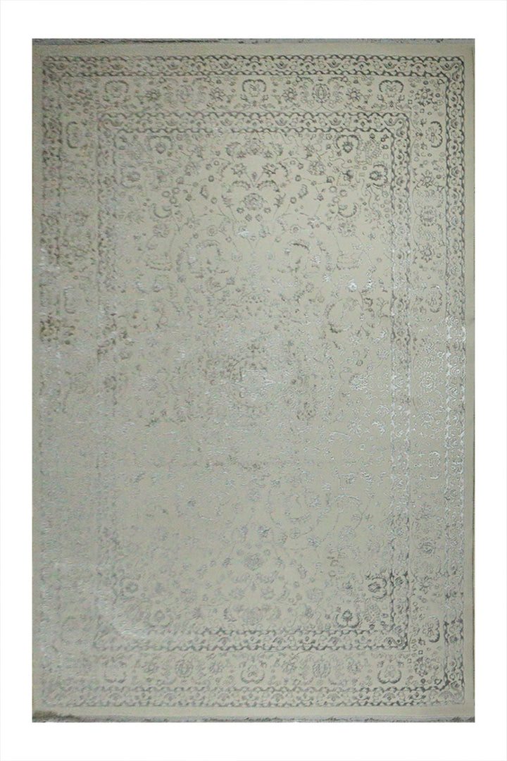 Turkish Anatolia Rug - 6.5 x 9.5 FT - Cream - Sleek and Minimalist for Chic Interiors