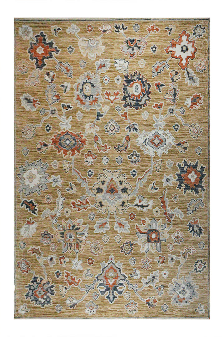 Turkish Modern Festival 1 Rug - 7.5 x 9.5 FT - Brown - Sleek and Minimalist for Chic Interiors