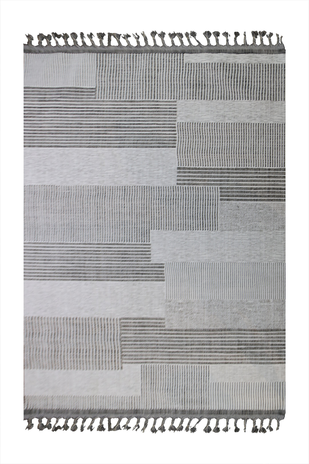 Turkish Modern  Festival Wd Rug  - 5.2 x 7.5 FT - Gray -  Luxurious Woven Masterpiece 50% Off!