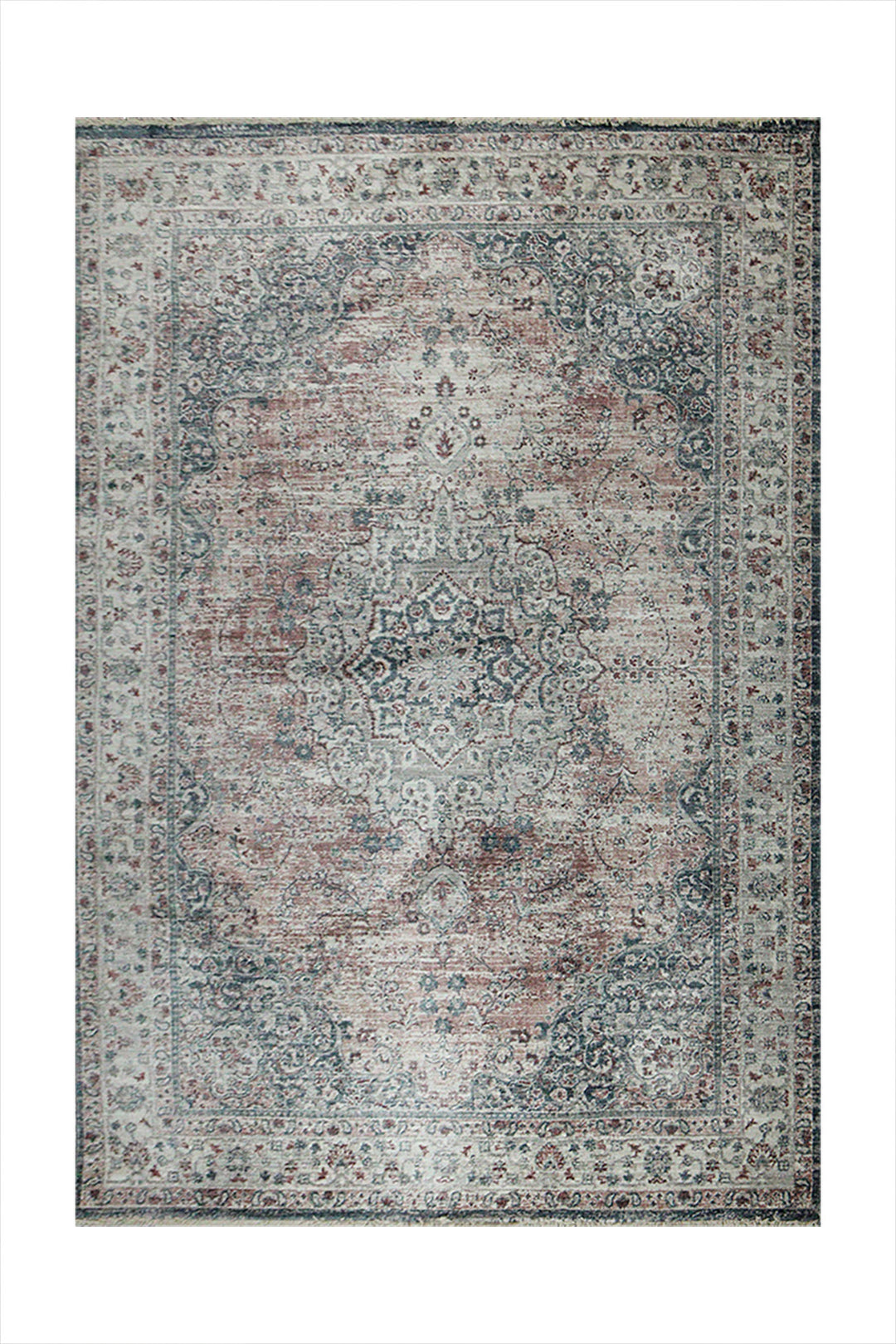 Turkish Modern Festival Plus - 5.2 x 7.5 FT - Pink - Sleek and Minimalist for Chic Interiors