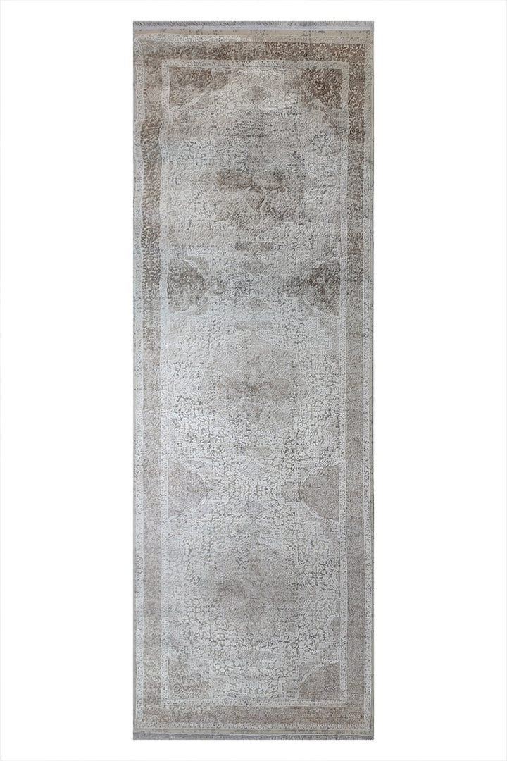 Premium Quality Turkish-Bamboo Rug - 3.2 x 9.8 FT - Gray  Superior Comfort, Modern Style Accent Rugs