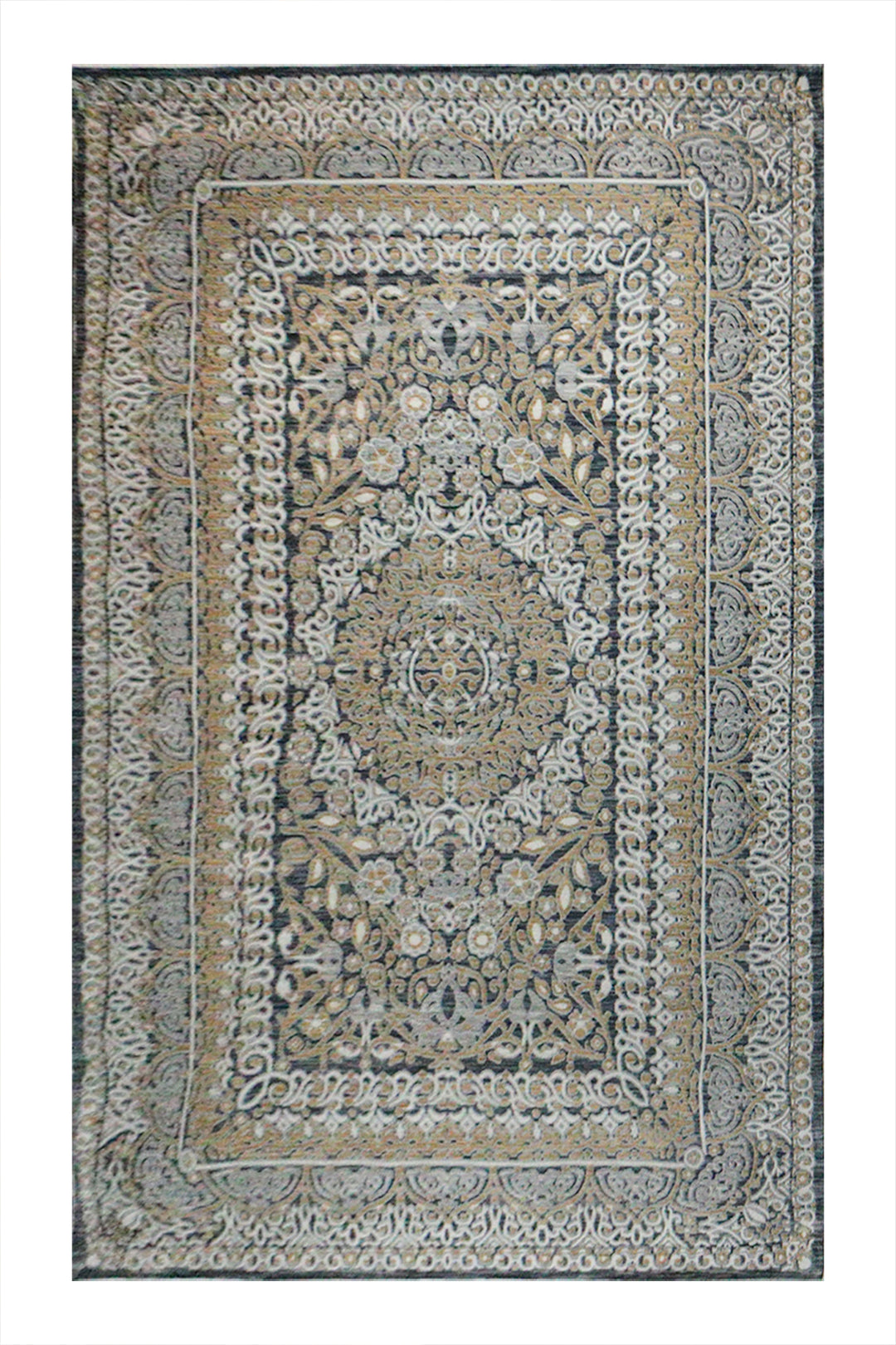 Turkish Modern Festival 1 Rug - 7.5 x 9.5 FT - Cream - Sleek and Minimalist for Chic Interiors