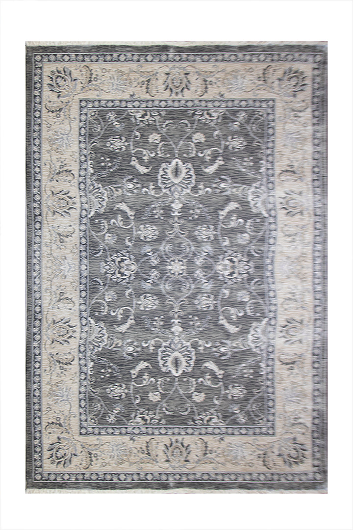 Turkish Allure Rug - 4.9 x 7.8 FT -  Gray - Elegant Woven Design with Premium Quality