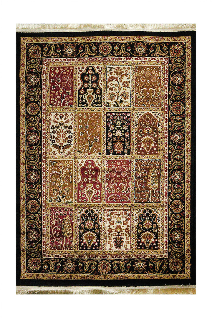 Classical and Traditional Design -  3.9 x 5.5 FT - Brown - Tabraiz Rug - Superior Elegant Rug for Living Room