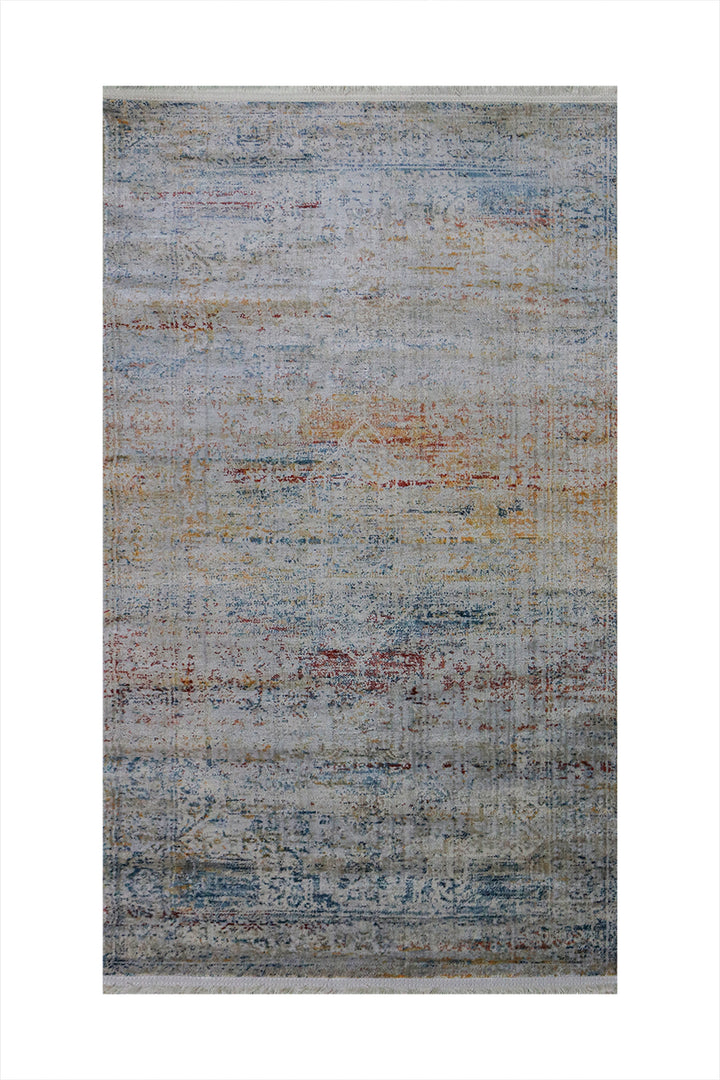 Turkish Modern  Festival Wd Rug  - 2.6 x 3.9 FT - Gray -  Luxurious Woven Masterpiece 50% Off!