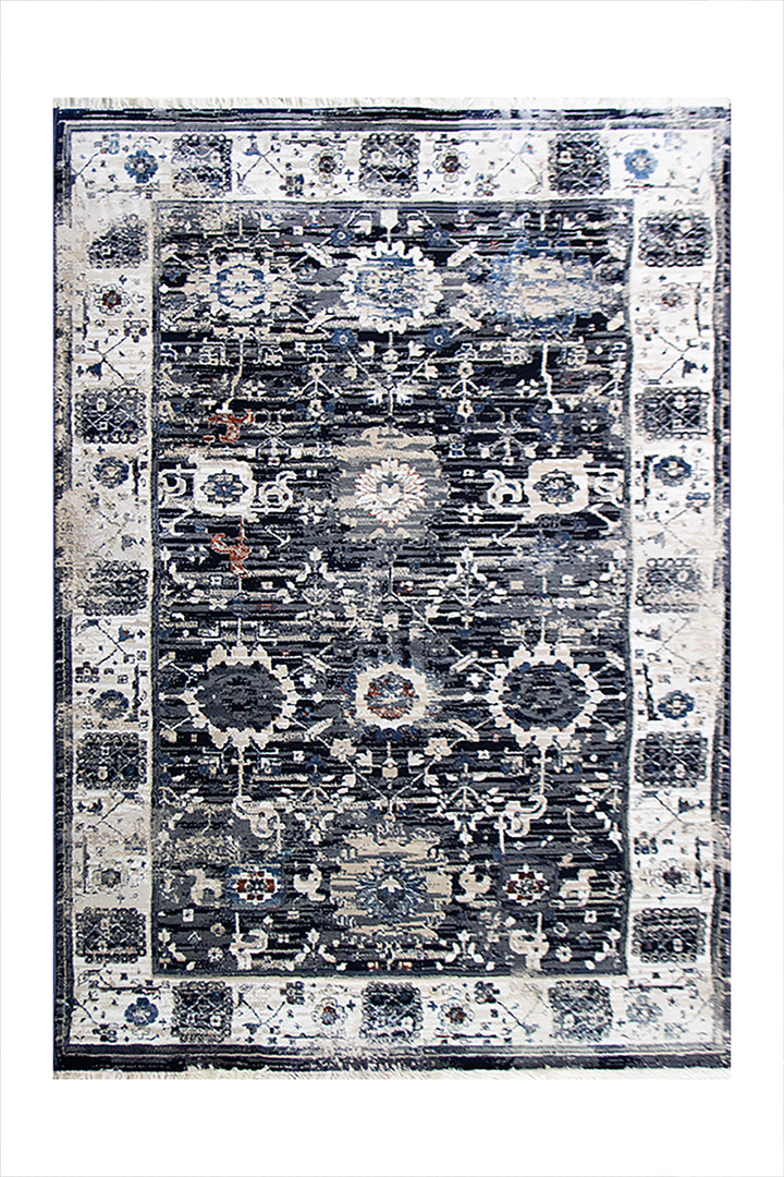 Turkish Allure Rug - 3.9 x 5.9 FT -  Blue - Elegant Woven Design with Premium Quality