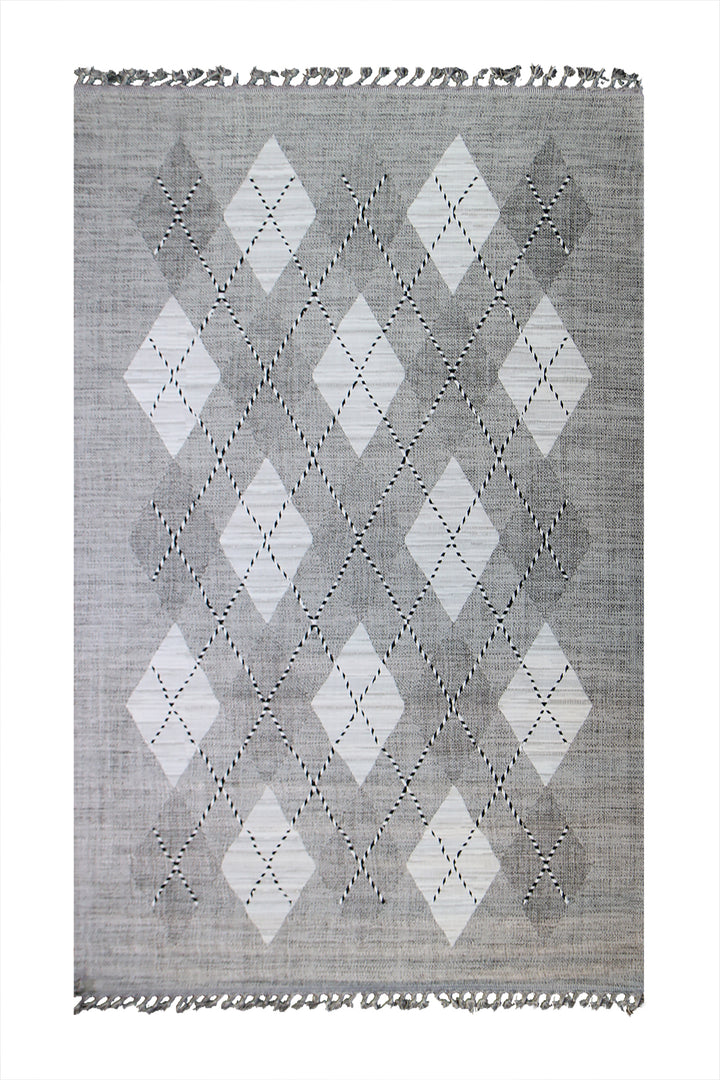 Turkish Modern  Festival Wd Rug  - 6.5 x 9.5 FT - Beige -  Luxurious Woven Masterpiece 50% Off!